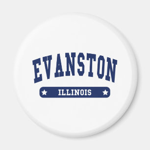 Aimant Evanston Illinois College Style tee - shirt