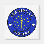 Aimant Evansville Indiana (Devant)