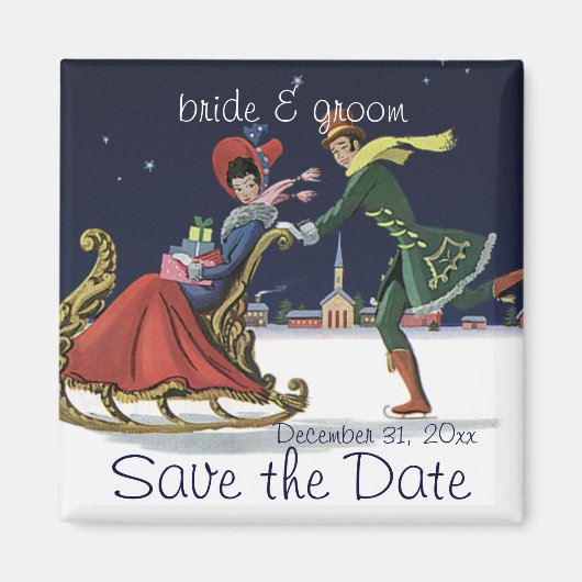 Aimant Événement à ne pas manquer ! Amour de Noël romanti (Devant)