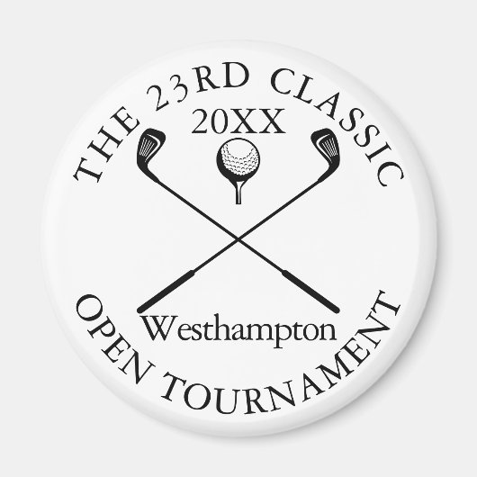 Aimant Événement classique de tournoi de golf (Devant)