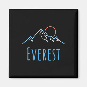 Aimant Everest - Alpinistes Retro Novelty Randonnée