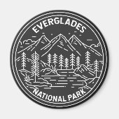 Aimant Everglades Parc National Floride Monoline (Devant)