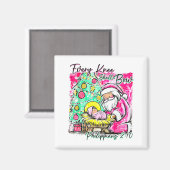 Aimant Every Knee Shall Bow Santa Christmas Nativity Scen (Recto/Verso)
