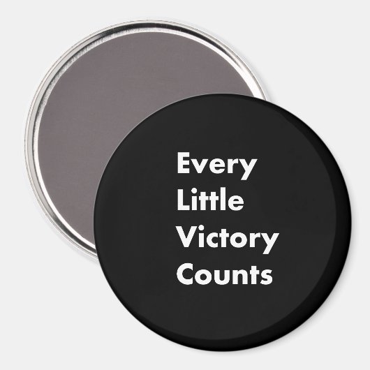 Aimant Every little victory counts (Recto/Verso)