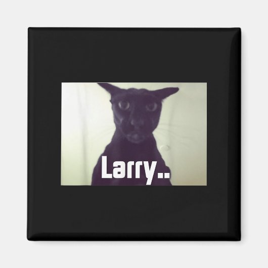 Aimant Evil Larry Meme Larry Cat Meme mèmes maudits Brain (Devant)