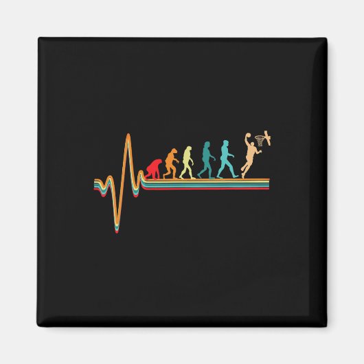 Aimant Evolution Basketball Jeu de bal Jeu Heartbeat (Devant)