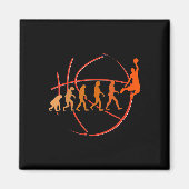Aimant Evolution Basketball Player Ball Game Hos (Devant)