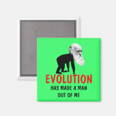Aimant évolution Darwin (Recto/Verso)