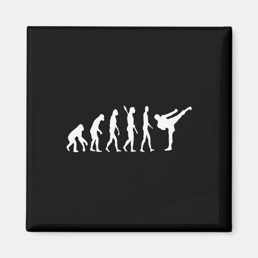 Aimant Évolution de kickboxing Karaté Arti Taekwondo Judo (Devant)