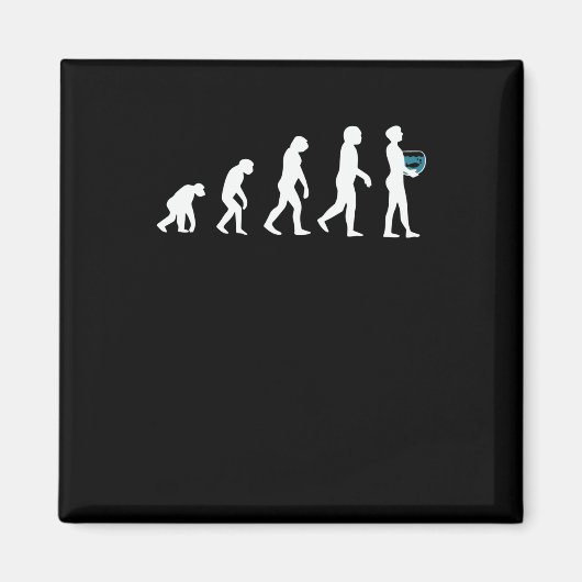 Aimant Évolution de l'aquariophile (Devant)