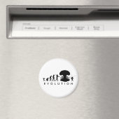 Aimant Evolution de l'homme et du cafard amusant Graphiqu (In Situ (Lave-vaisselle))