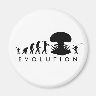 Aimant Évolution de l'Homme et du Cafard Tableau d'évolut
