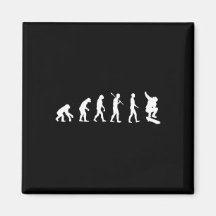 Aimant Évolution de skateboard - Cadeau de skateboard pou