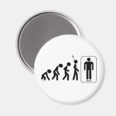 Aimant Évolution des hommes (Recto/Verso)