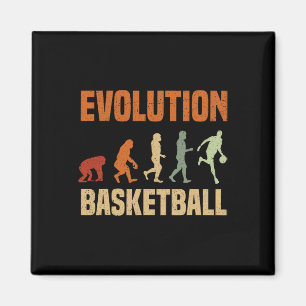 Aimant Évolution Du Basket-Ball Du Singe Aux Hommes Tous