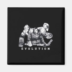 Aimant Évolution du gardien de hockey sans masque Masque