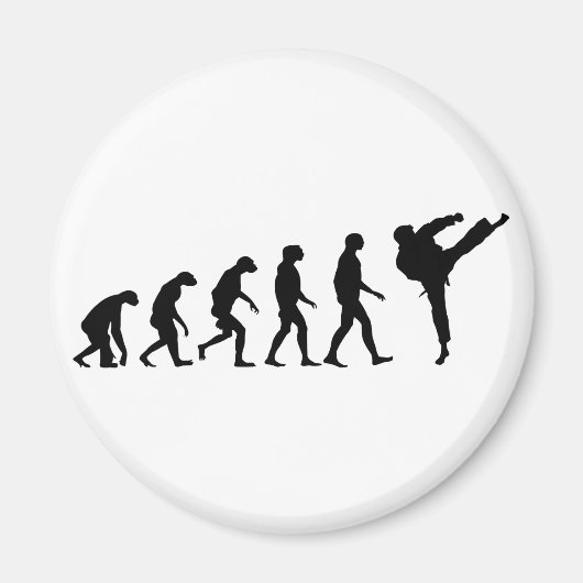Aimant Évolution du karaté (Devant)