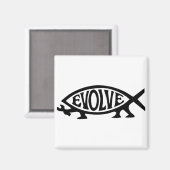 Aimant Évolution du poisson (Recto/Verso)