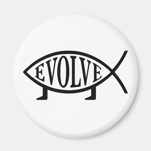 Aimant Évolution du poisson (Devant)
