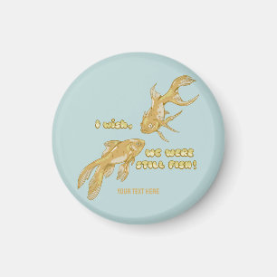 Aimant Évolution du poisson drôle de poisson rouge