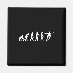 Aimant Évolution du skateur - Cadeau de skateboard Shi
