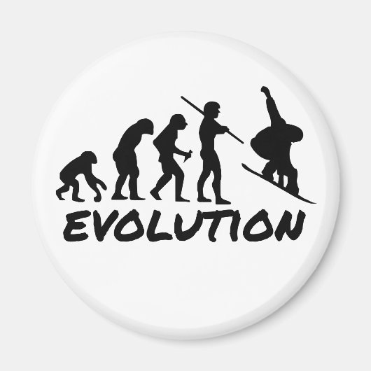 Aimant Évolution du snowboard (Devant)