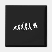 Aimant Évolution du snowboard (Devant)