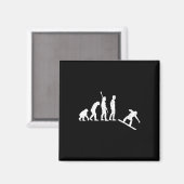 Aimant Evolution du snowboard - Snowboard (Recto/Verso)