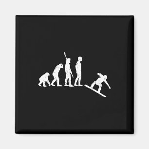Aimant Evolution du snowboard - Snowboard