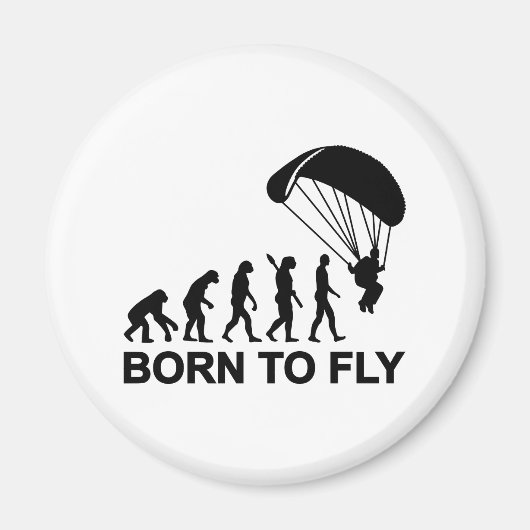 Aimant Evolution Skydiving né à voler (Devant)