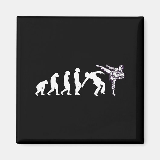 Aimant Évolution Taekwondo Karaté Aikido Ju Jutsu Kung Fu (Devant)