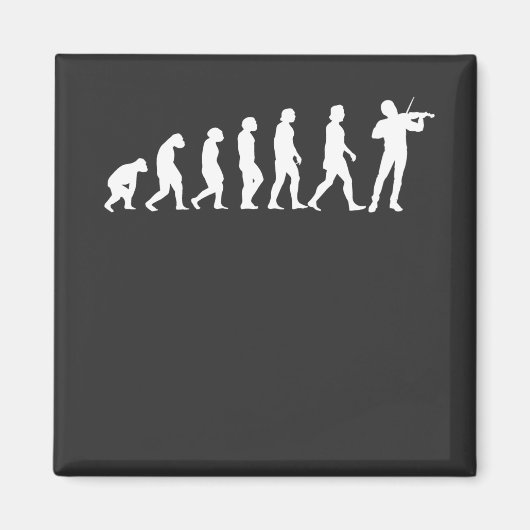 Aimant Évolution violoniste (Devant)