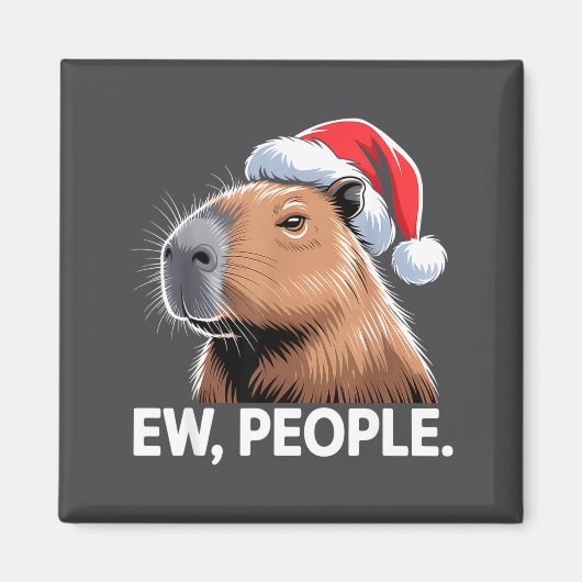 Aimant Ew People Capybara Christmas Humor  (Devant)
