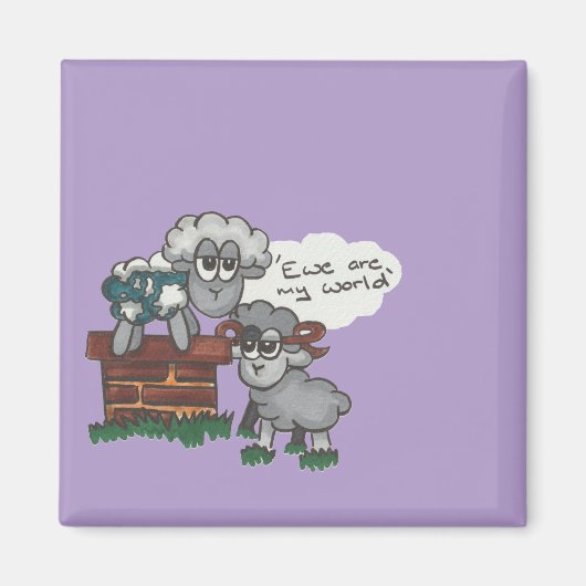 Aimant Ewe est mon monde (Devant)