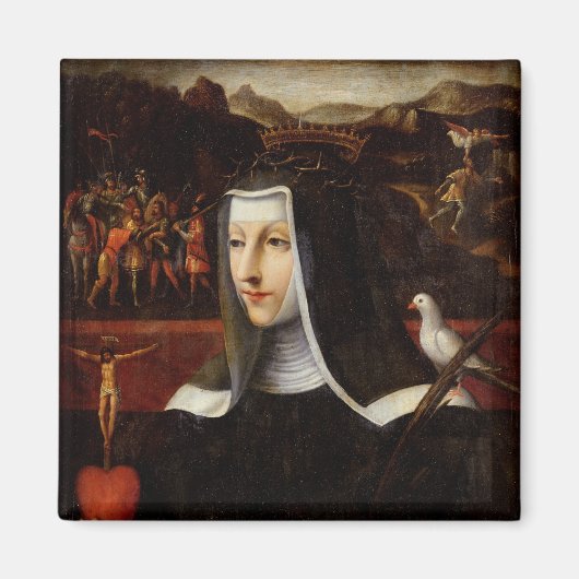 Aimant Ex Voto dédié à Sainte Catherine de Sienne (Devant)