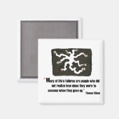 Aimant Exam motivation citation de Thomas Edison - (Recto/Verso)