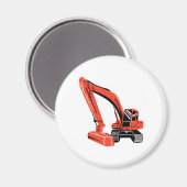 Aimant excavatrice mécanique (Recto/Verso)