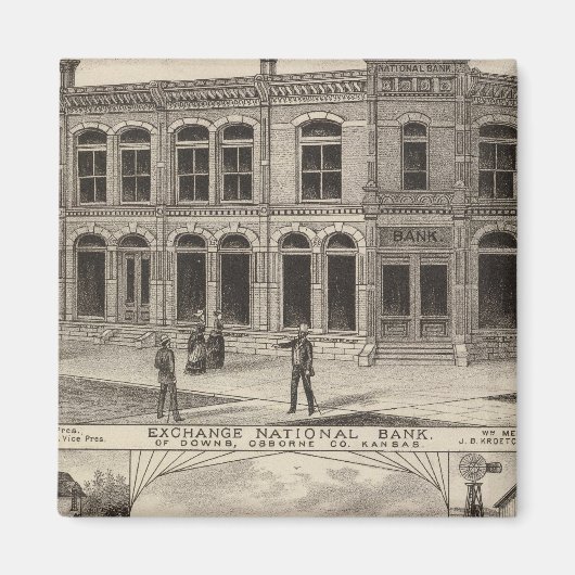 Aimant Exchange Banque nationale des Downs, Kansas (Devant)