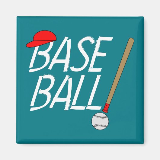 Aimant Exclamation de baseball (Devant)