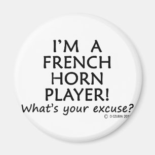 Aimant Excuse de joueur de cor de harmonie