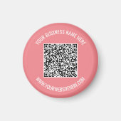 Aimant Exemple d'aimant de code QR avec du texte personna (Devant)