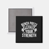Aimant Exercice Bench Press Bodybuilding Fitness Workout (Recto/Verso)