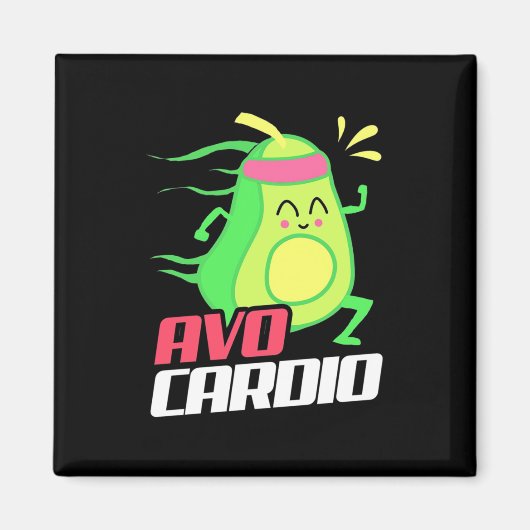 Aimant Exercice cardio Avocado (Devant)