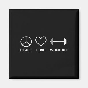 Aimant Exercice de motivation pour femmes Paix Amour Entr