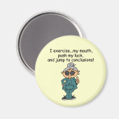 Aimant Exercice, poussée, humour de saut (Recto/Verso)