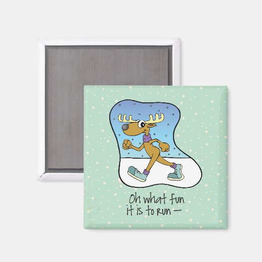 Aimant Exercice Reindeer Noël (Recto/Verso)