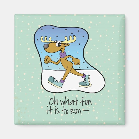 Aimant Exercice Reindeer Noël (Devant)