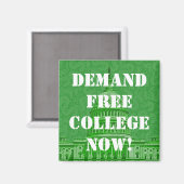 Aimant Exiger une université libre maintenant (Recto/Verso)