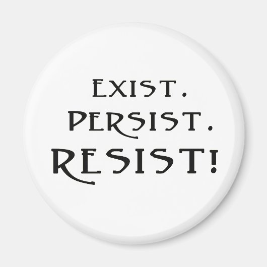 Aimant Existe. Persiste. Résistez ! (Devant)