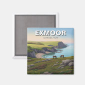 Aimant Exmoor National Park Pony Travel (Recto/Verso)